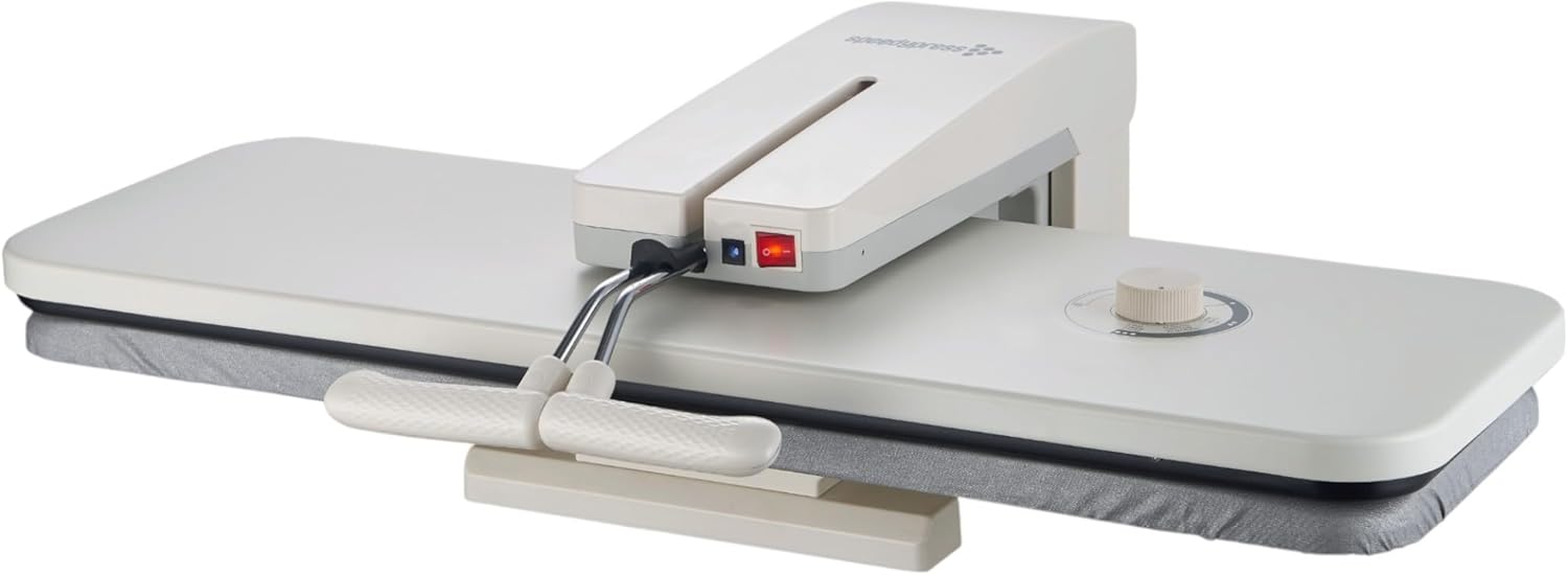 Commercial C90 Dry Ironing Press | 36.2 Inch Large Press | Heavy-Duty 1560W Professional Ironing Machine for Hotels, Guesthouses, Nursing Homes | Includes Free Cover & Foam Underlay