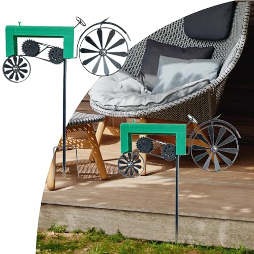 Girouette décorative d'extérieur tracteur pour déco jardin métal - 4