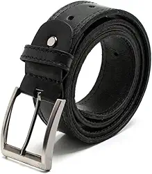 Cinto Largo Masculino Em Couro 100% Natural
