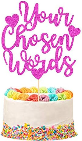 EDSG Personalised Cake Topper | Custom Cake Decoration with Any Text | Multicolour Glitter Wedding Party Decoration 13 15 18 21 25 30 45 60 (Baby Blue)