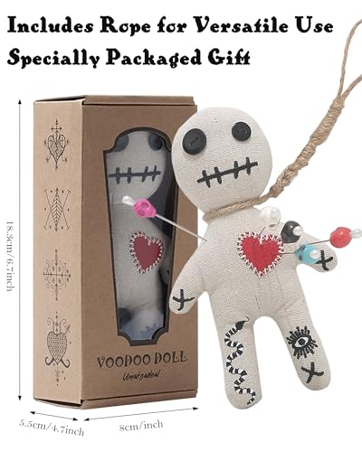 Set de Muñeca Vudú con Cartas y 7 Pines para Estrés miniatura 3