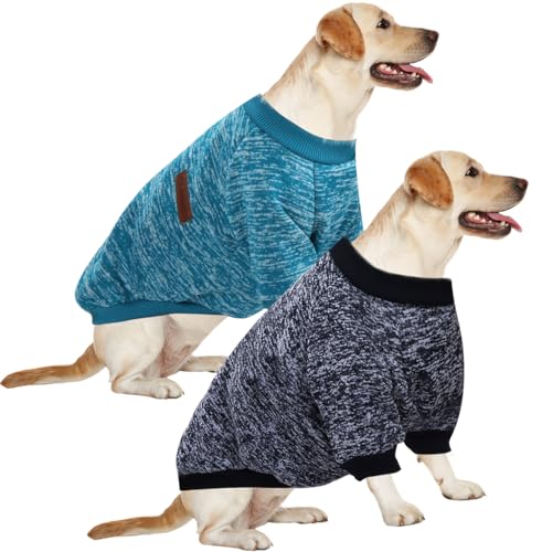 HuaLiSiJi 5XL Dog Hoodies for Labrador Large Dog Jumper Large Dog Sweater Fleece Inside Soft Cozy - Image 2