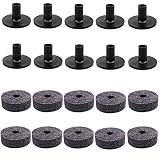 10PCS Cymbal Stand Felt Washer and 10PCS Plastic Drum Cymbal Stand Sleeves Replacement Grey