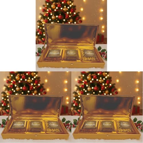 Image of Purevida Premium Dry Fruits Gift Box | Almonds, Cashews & Raisins | Luxury Festive Hamper for Christmas & New Year | Corporate, Wedding & Holiday Gifting - Pack of 9
