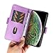 Jiajihua Cover Compatible with Samsung Galaxy A3 (2016) A310,Compatible with Samsung Galaxy A3 (2016) A310 PU Leather Card Slot Magnetic Close Flip Stand Wallet Case Purple