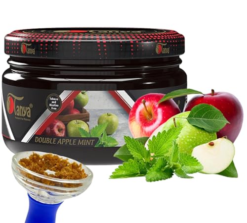 Tanya Herbal Double Apple Mint 100% Nicotine and Tobacco Free Hookah Flavors 250G Bag With Real Organic Shisha ASIN: B098G8SHP5
