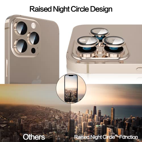 Image of YWXTW [Upgraded Camera Lens Protector for iPhone 13 Pro Max 6.7 Inch /iPhone 13 Pro 6.1 Inch, [Keep Original Camera] [Installation Frame] Tempered Glass Camera Lens Cover, 1 Set