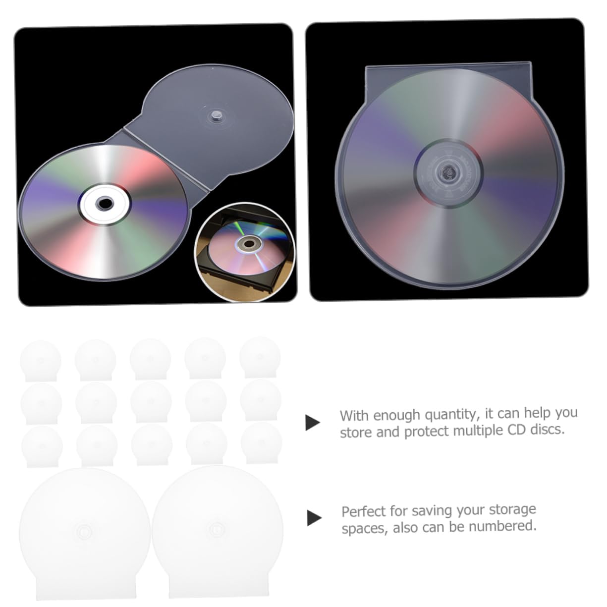 GALPADA 50pezzi Custodie Trasparenti in Plastica Rigida Per Cd Dvd Box Standard Protettivi Antigraffio e Antipolvere Contenitori Leggeri Per Archiviazione e Viaggio