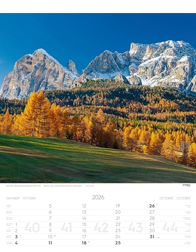 Weltnaturerbe Dolomiten. Dolomiti Patrimonio Naturale Dell'umanità. Calendario Grande 2026: Dolomiti, Patrimonio Naturale Dell'umanità - World Natural Heritage Dolomites - 11