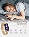 Fitness Trackers for Women Smart Watch: Fitness Tracker with 24/7 Heart Rate Monitor SpO2 Sleep Step Tracker, Pedometer Fitness Smart Watches for Women with 5ATM Waterproof for iPhone Android 2 Bands