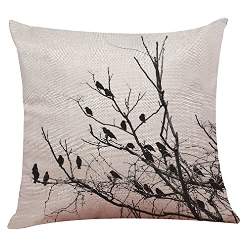 MStar Lente groen bedrukt patroon kussensloop 50x50cm linnen katoen ademende kussensloop kussensloop