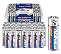 ACDelco 48-Count Double AA Batteries, Maximum Power Super Alkaline Battery, 10-Year Shelf Life, Reclosable Packaging