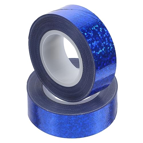 STOBOK 2rollen Holografisches Selbstklebendes Duct Tape Haltbares Alters Temperaturbeständiges Klebeband Flexibel Haftend Für Dekoration Und Abdichtung