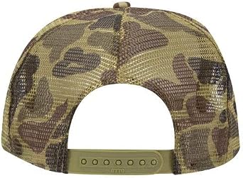 Product of Ottocap Camouflage Polyester Foam Front Five Panel High Crown Mesh Back Trucker Hat -Grn/Lt.Lonb/Grn