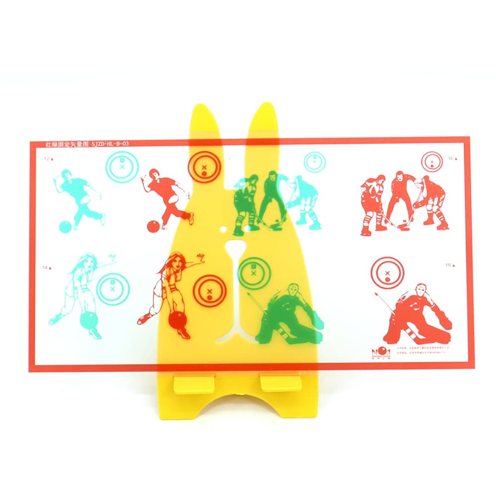 Carte d'entraînement stéréo pour correction de la vision Rouge/vert