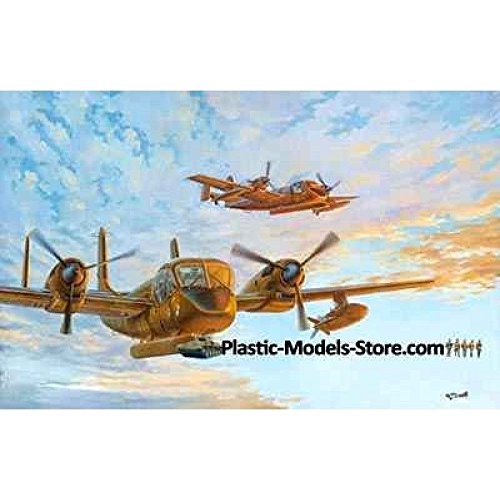 Roden Modellbausatz Grumman OV-1 Mohawk – Maßstab 1/48, 185 Teile (Modellflugzeug)