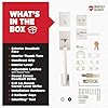 Kwikset San Clemente Front Door Lock Handle and Deadbolt Set, Entry Handleset Exterior with Interior Reversible Lever, Satin Nickel, Pick Resistant SmartKey Rekey Deadbolt Security #5