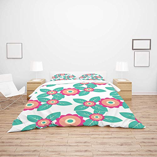 Parure de lit simple verte de qualité supérieure avec housse de couette durable