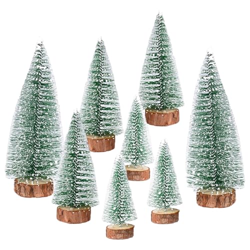 Kunst Tannenbaum klein 9 8 Stück Weihnachtsbaum, Künstlich Mini Weihnachtsbaum, Grün...
