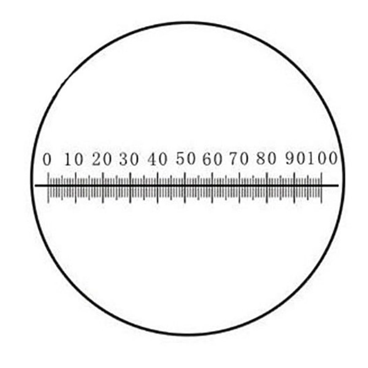 Microscope Micrometer Diameter 26mm Calibration Board Optical Ruler Microscope(MS-1-C8)