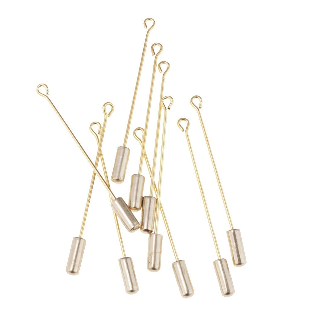 10PC 5cm Cylinder klej na podkładce klapa przypinka sprzęgło Boutonniere Pin broszki ze stali nierdzewnej biżuteria dodatki odzieżowe