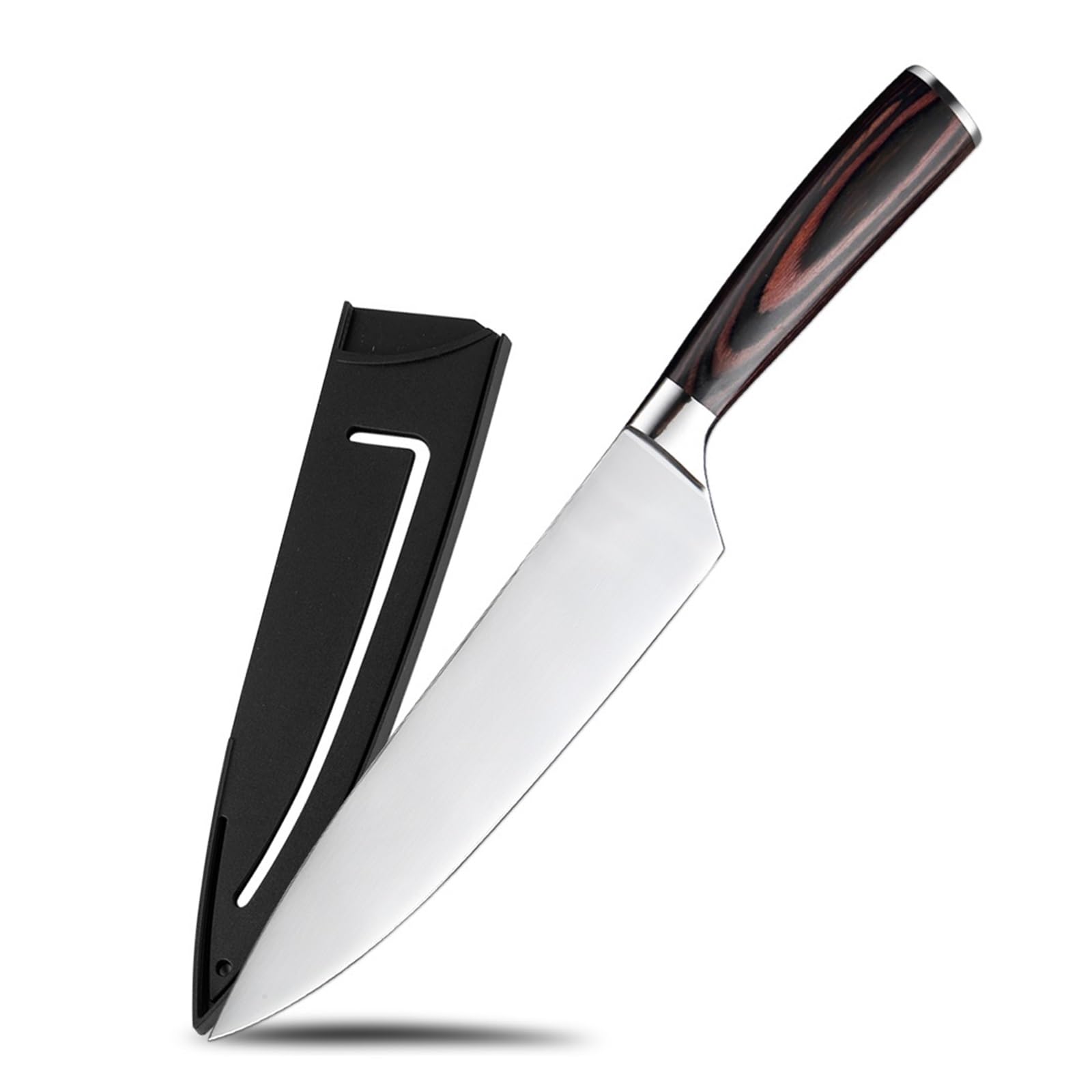Ostry nóż kuchenny 8-calowy nóż szefa kuchni Santoku Damascus Pattern Nóż do rzeźbienia Nóż do krojenia do krojenia warzyw i mięsa Nóż kuchenny
