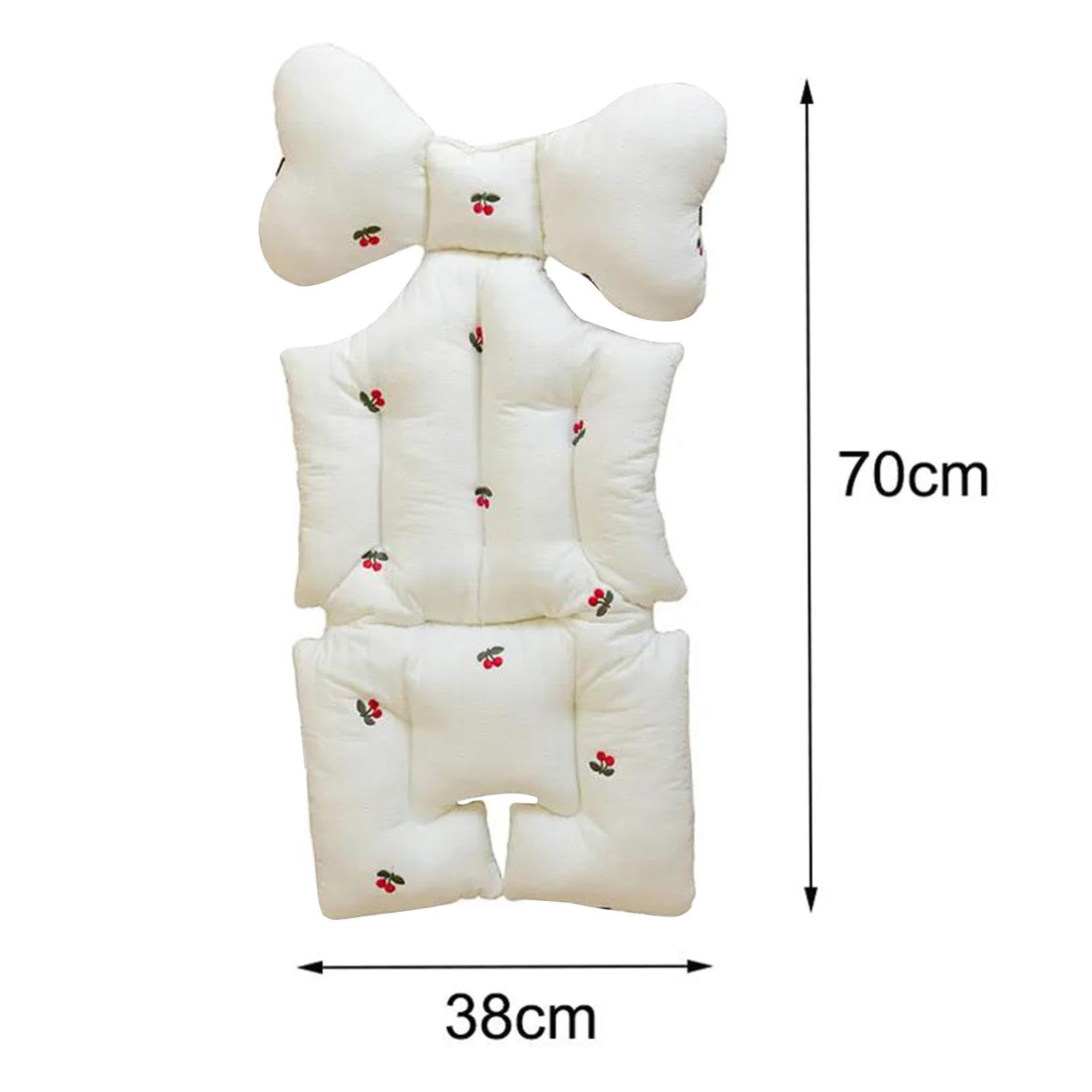 harayaa Coussin pour Poussette, Doublure Chaude Universelle pour Siège Bébé, Doublure de Coussin de Siège de Poussette, Cerise