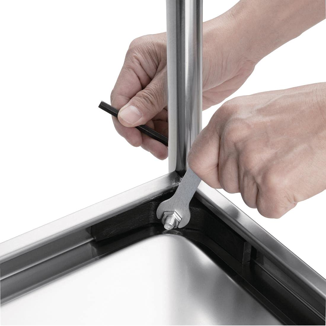 Vogue Carrito Plano de 3 Niveles St/St - 810 x 455 x 855 mm