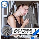 HOMERHYME Microfiber Gym Towels, 3 Pack Sweat Towels, 16 x 27 Inch Quick Dry Hand Towels, Absorbent Yoga Towels for Home Gym Bag Workout Equipment Beach Spa Travel Sport, for Men & Women - Image 3
