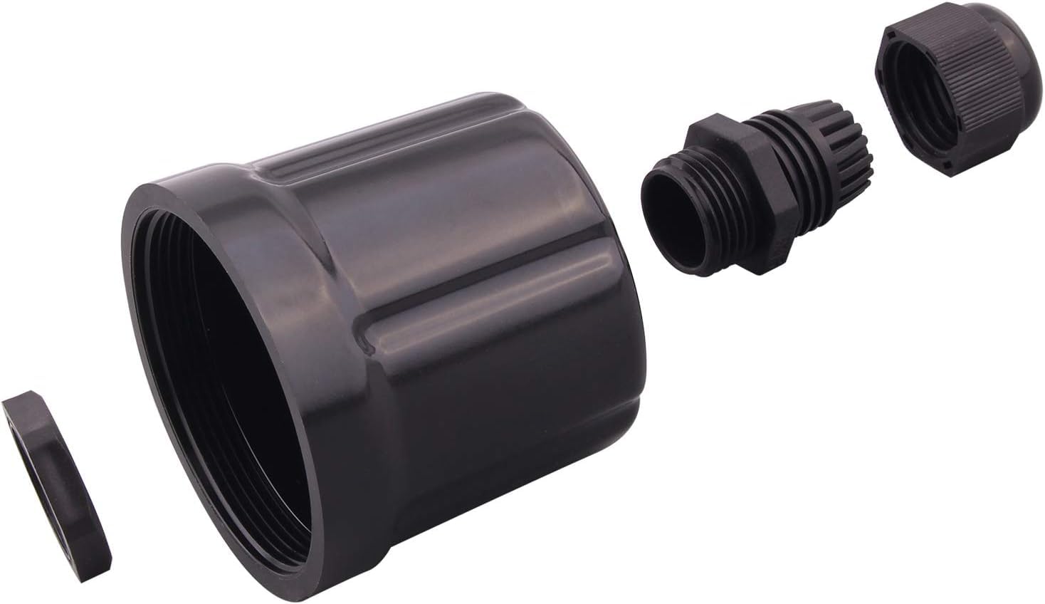 DERNORD 220 V, 9000 W, elemento riscaldante da 1 a 1/2 pollici, tipo U di riscaldamento, filettatura BSP, flangia in acciaio inox con copertura nera