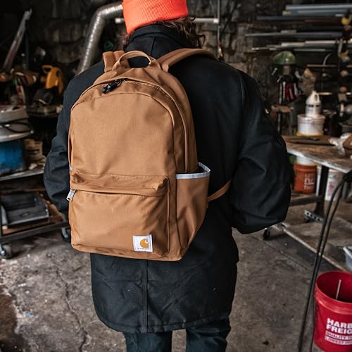 Image of Carhartt 21L Classic Laptop Backpack, Water-Resistant Pack W / 15 inch Laptop Sleeve and Organizational Compartments, Mossy Oak Bottomlands