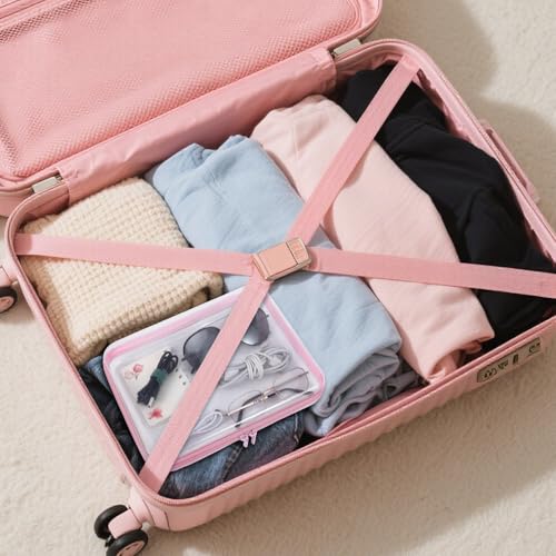 Image of 4 Pcs Clear Hard Shell Zipper Case, Transparent Hard Clear Zipper Case, Large Portable Travel Makeup Bag Organizer Bin for Pencil Cosmetics Building Blocks Puzzles(4Colors)