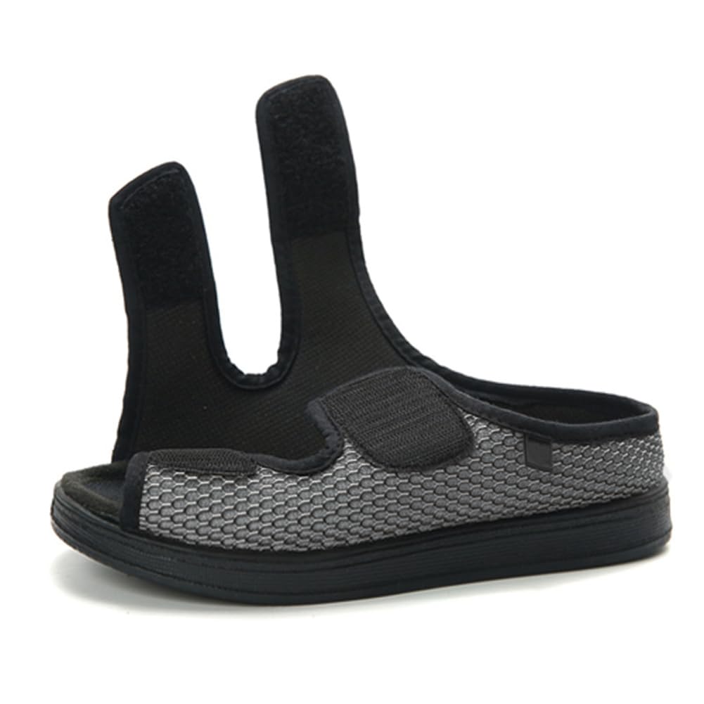 Diabetic Comfort Slippers - Men & Women, Extra Wide Fit, Memory Foam, Open Toe, Adjustable, Arthritis & Edema Shoes