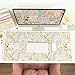 bloom daily planners Desk Pad Mat - XL Extended Mouse Pad with Rubber Base, Sewn Stitched Edges - Large Keyboard Mouse Mat for Work, Game, Office, Home (15.5