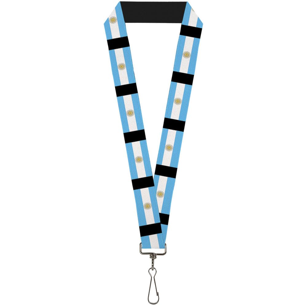 Buckle-Down Lanyard-1.0"-Argentina Flags