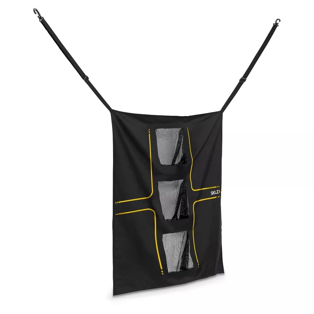 SKLZ Universal Golf Target – Objetivo de Swing Ajustable con Tres Bolsillos para Practicar Vuelo de Bola y Chip, 76.2 cm x 76.2 cm para Entrenamiento de precisión.