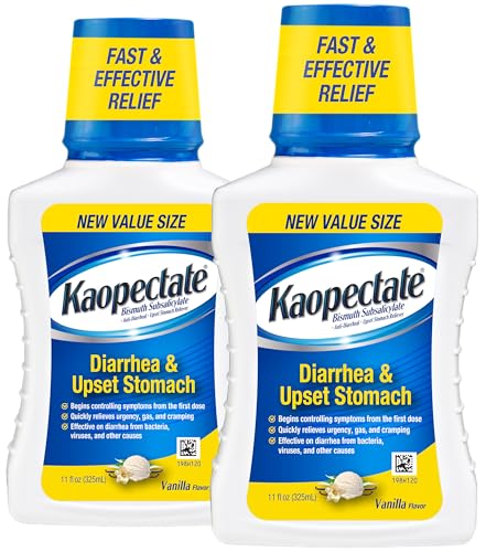 Kaopectate Multi-Symptom Diarrhea Medication for Adults, 11oz Pack of 2