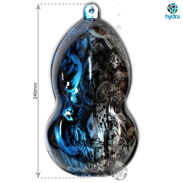 Wassertransferdruck Folie Set HYDRA - 100x200cm Hydro Dipping Film Mit Flammen & Schädel Design