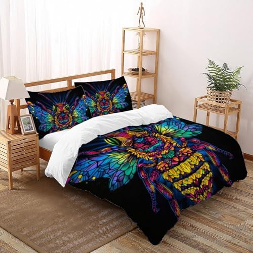Housse de couette Animaux Flying imprimé 3D Les Abeilles Bedding