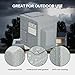 RVGUARD 50 Amp 125/250 Volt RV/EV Power Outlet Box, Enclosed Lockable Weatherproof Outdoor Electrical NEMA 14-50R Receptacle Panel, ETL Listed