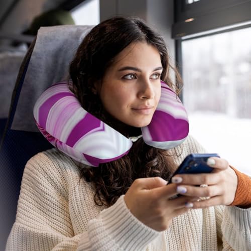 Almohada de espuma viscoelástica negra para viaje miniatura 6