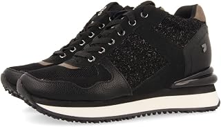 Sneakers Monocolor Off-White with Internal Wedge for Women lellig