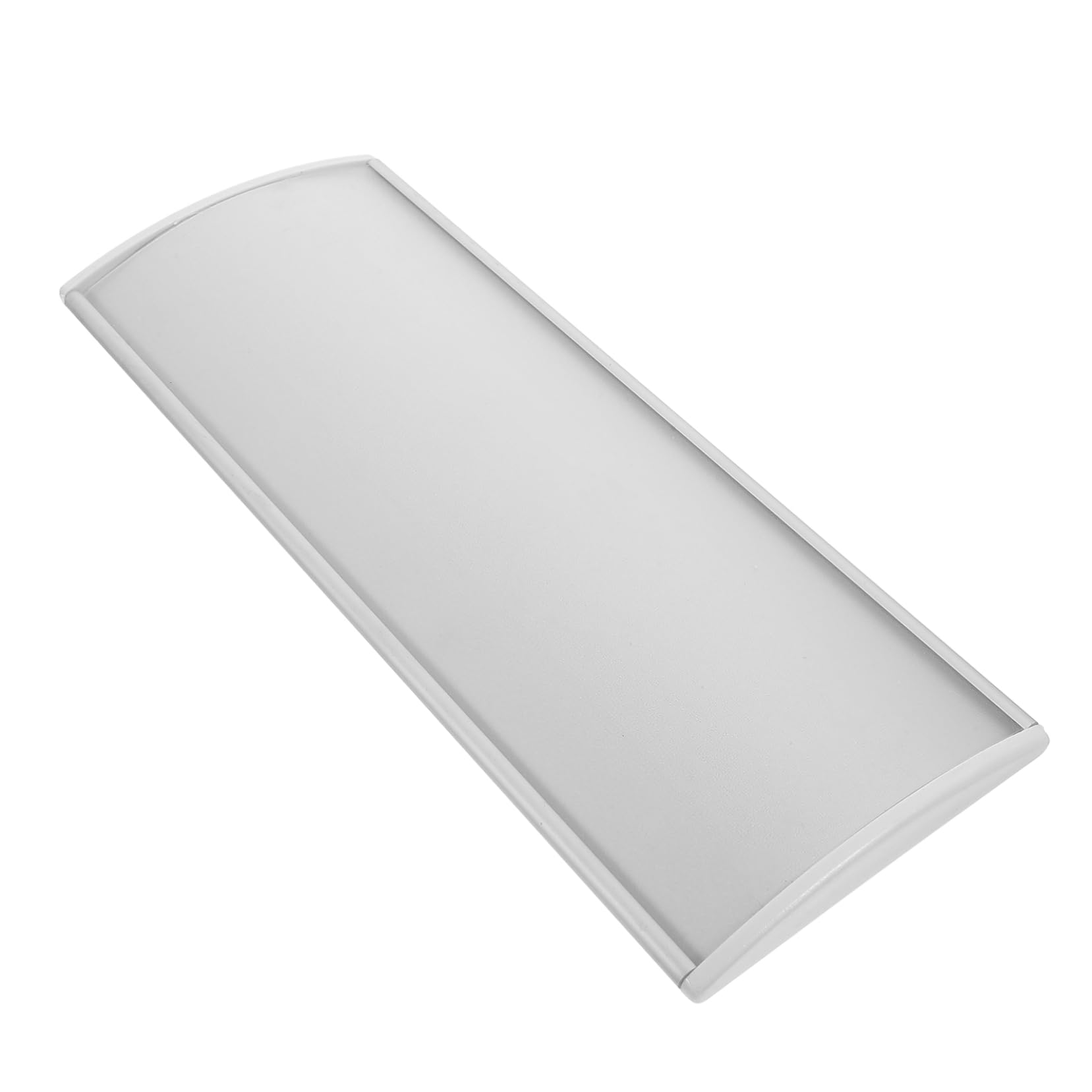 Lurrose Placa de Identificación Curva Diseño Simple y Rústico de Aleación de Aluminio Adecuado para Pintura DIY para Puerta de Oficina y Escribir Bendiciones Hogar o Fiestas