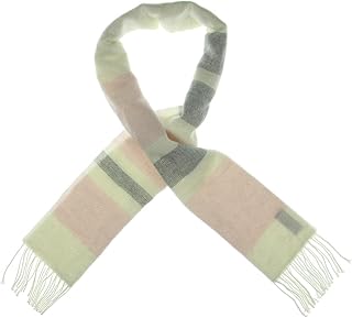 Steve Madden Womens Winter Metallic Muffler Scarf Ivory O/S