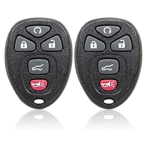 CAUORMOTE Keyless Entry Remote Car Key Fob for Chevy Tahoe Traverse Suburban/GMC Acadia Yukon/Buick Enclave/Saturn Outlook(15913415, OUC60270, OUC60221), Set of 2 Cover