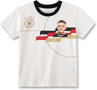 Sanetta Wirtz DFB Fan Shirt Off-White | High Quality and Cosy Cotton Shirt for Girls and Boys. Children's Clothing