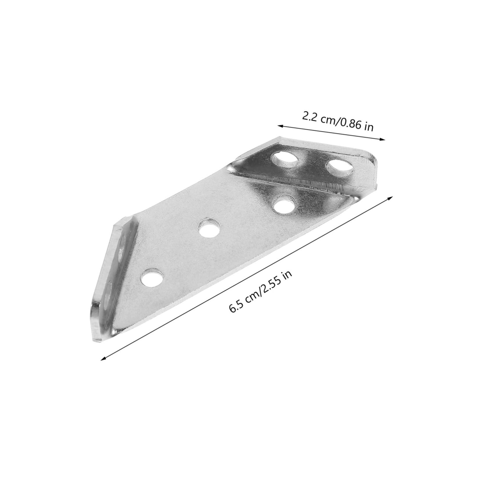 KICHOUSE 10pcs Angle Code Multi-Angle Joint Fastener Desk Decorations Heavy Duty Shelf Bracket Joint Fastener for Desk Heave Duty Corner Brace Screen Holder Angle Bracket Stainless Steel