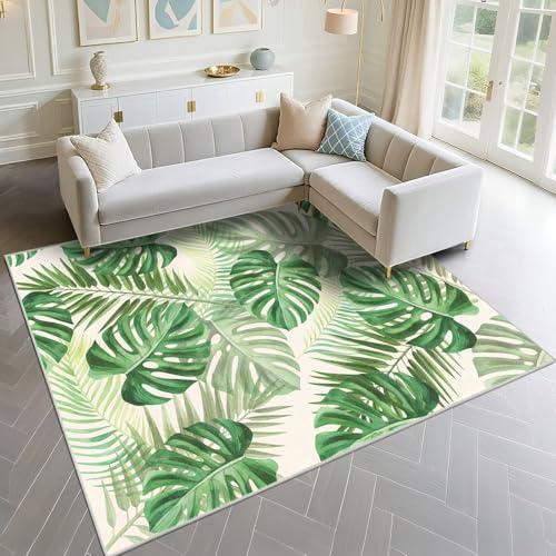 Tapis de sol de salon 120x160cm vert pour salle à manger