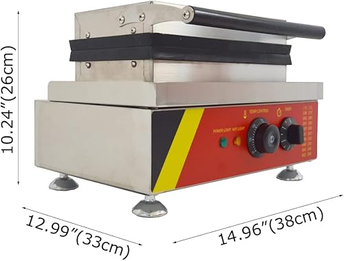 Miniatura 3 de INTBUYING 15 piezas Mini Dount Maker Máquina eléctrica comercial de gofres Donut Machine 32.0 F-572.0 F 1750W Calefacción de doble cara