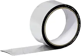 Fita Adesiva Metalizada para Emenda de Manta Térmica 48mmx50m Aluminizada Refletiva Auto Colante Rolo Vedação Tubos Calhas Rufos Telhado